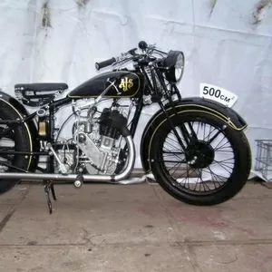  Старинный мотоцикл AJS 1928 года